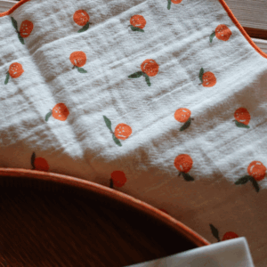 Fresh Tangerine Pattern Handkerchief