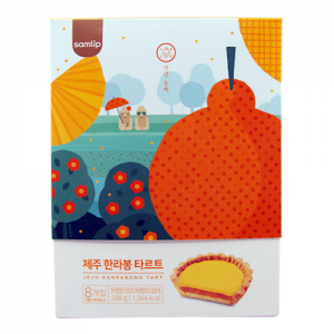 Jeju Hallabong tart with 8 pieces.